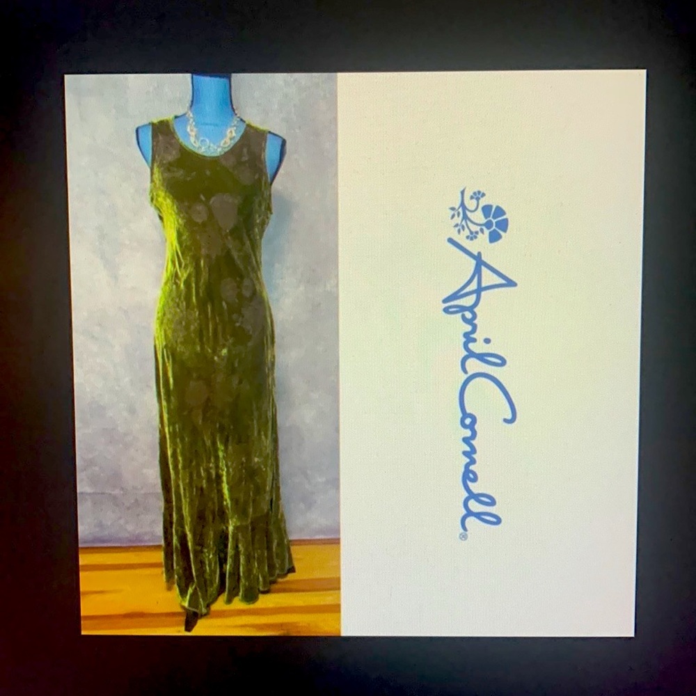 April Cornell size L velvet sheer texture